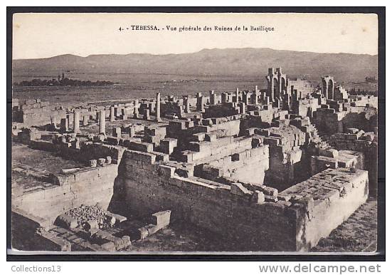 ALGERIE - Tebessa - Vue Générale Des Ruines De La  Basilique - Tebessa