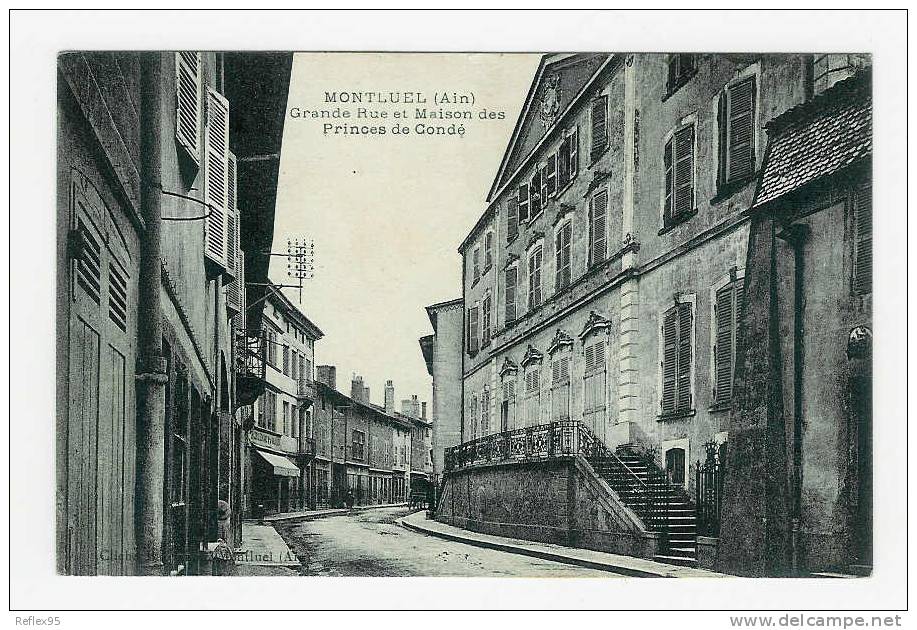 MONTLUEL - Grande Rue Et Maison Des Princes De Condé - Montluel