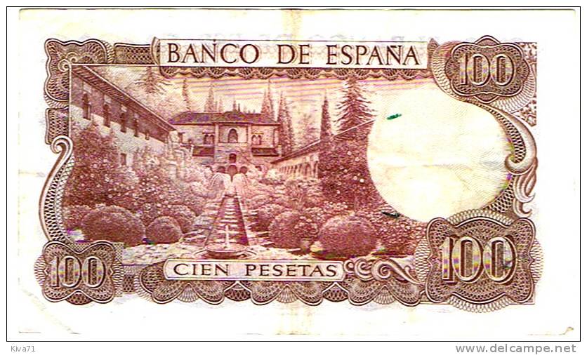 100 Pesetas  "ESPAGNE"   17  Novembre 1970   Bc31 - 100 Pesetas