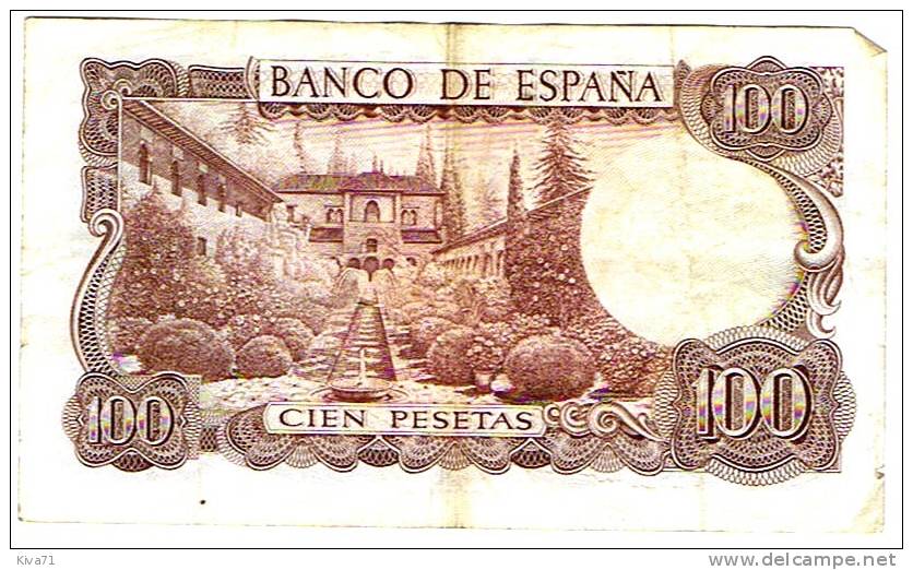 100 Pesetas  "ESPAGNE"   17  Novembre 1970  SUP   Bc31 - 100 Pesetas