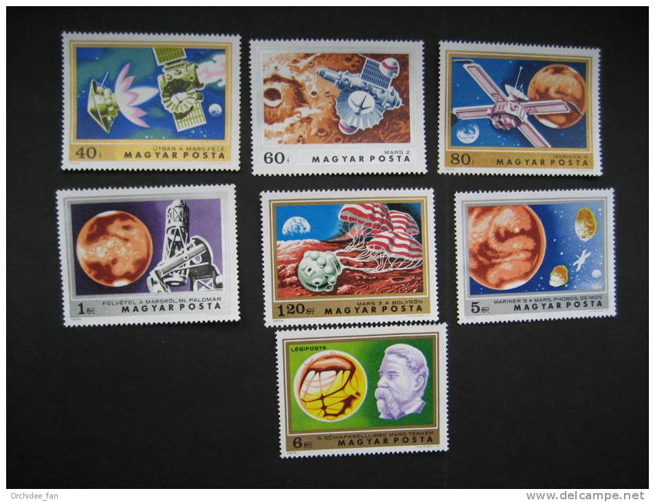 Ungarn 1974 Ergebnisse Der Weltraumforschung Mi 2931A-2937A Postfrisch - Europe