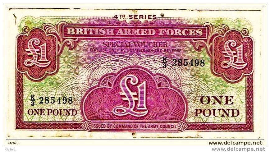 1 Pound "BRITISH ARMED FORCES" Special Voucher  Bc1 - British Troepen & Speciale Documenten