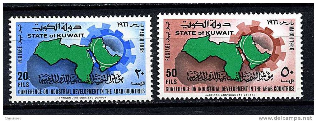Kuwait ** N° 301/302 - Conf. Des Pays Arabes - Kuwait