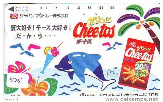 DOLPHIN DAUPHIN Dolfijn DELPHIN Tier Animal (525) Telefonkarte Telecarte Japan * - Delfines