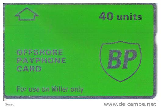 United Kingdom-cur-017-40 Units Bp-miller-(032d)-tirage-20.000-used Card+2card Prepiad Free - Boorplatformen