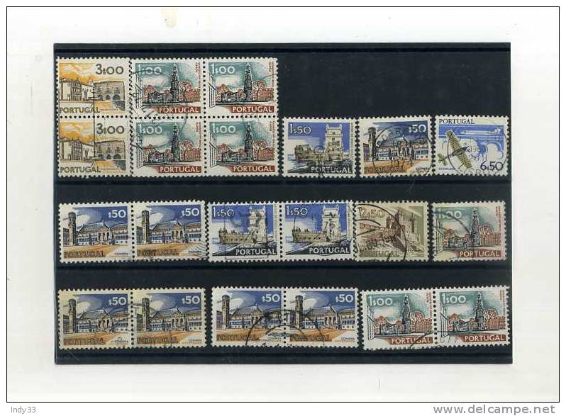 - PORTUGAL 1970/79 . ENSEMBLE DE TIMBRES OBLITERES . - Used Stamps