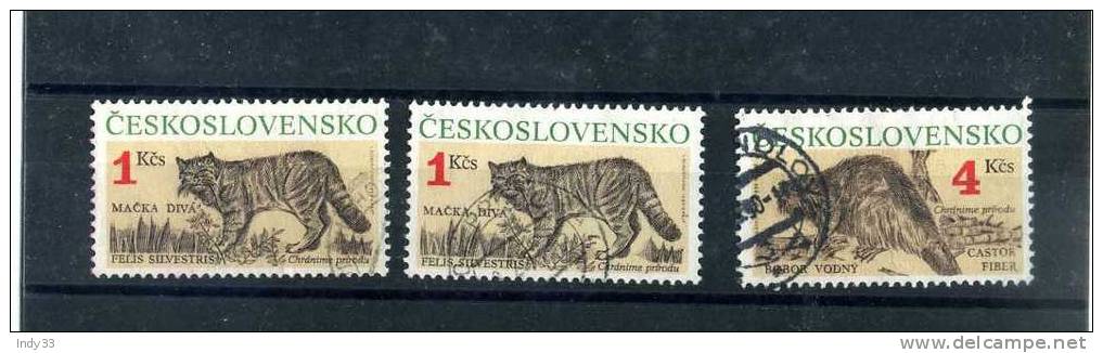 - ENSEMBLE DE TIMBRES DE TCHECOSLOVAQUIE DE 1990 . OBLITERES - Used Stamps