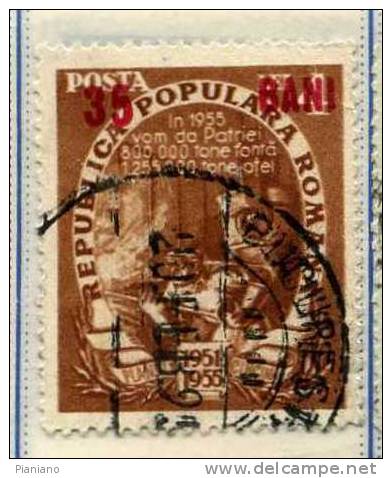 PIA - ROM - 1952 : Tps De 1948-51 Surchargé - (Yv 1195a) - Used Stamps