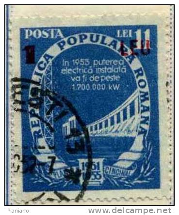 PIA - ROM - 1952 : Tps De 1948-51 Surchargé - (Yv 1200) - Used Stamps