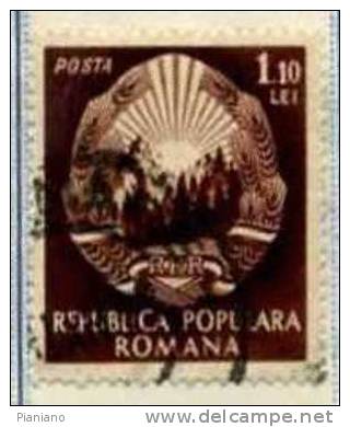 PIA - ROM - 1952-53 : Série Courante  - (Yv 1270A) - Used Stamps