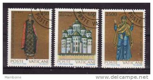 VATICAN 1988  N 837./.839  Obl. - Oblitérés