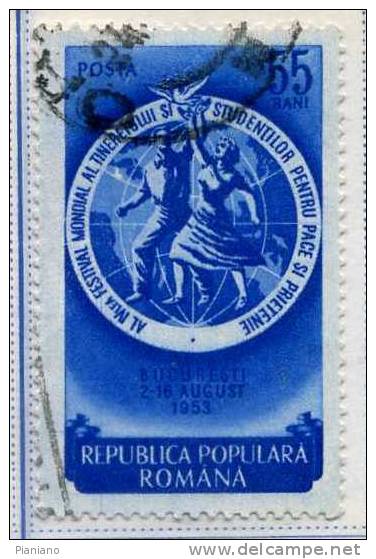 PIA - ROM - 1953 : 4° Festival Mondial De La Jeunesse  - (Yv 1309) - Used Stamps