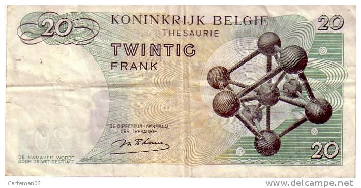 Billet - Belgique - 20 Francs 1964 - 20 Francs