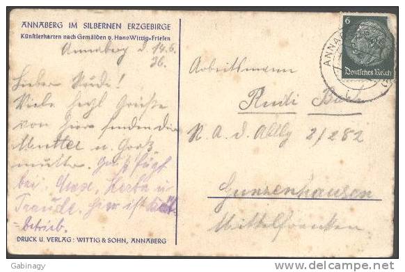 *GERMANY - ANNABERG-002 - FROHNAUER HAMMER - 1936 - Annaberg-Buchholz