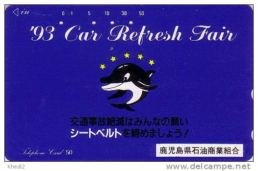 Télécarte Japon / 110-011 - ANIMAL - DAUPHIN ORQUE - DOLPHIN ORCA Japan Phonecard-  DELFIN - 73 - Delfines