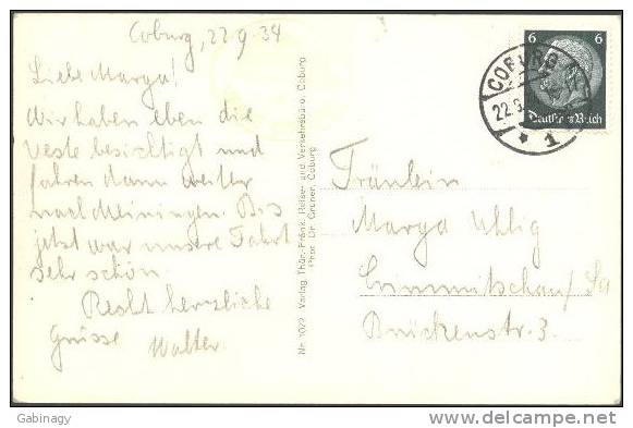 *GERMANY - COBURG-002 - VESTE - 1934 - Coburg