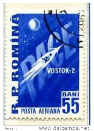 PIA - ROM - 1961 : 2° Vol Soviétique Dans L' Espace - Vostok 2  - (Yv P.A. 146) - Used Stamps