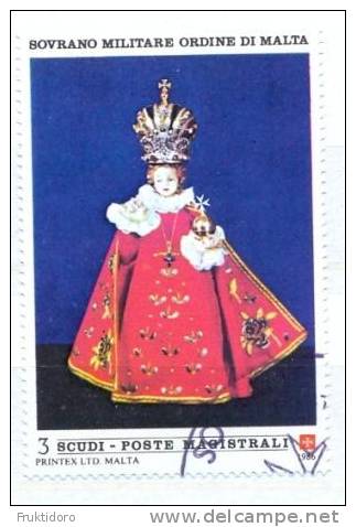 SMOM Sovereign Military Order Of Malta Mi 260 Christmas - The Infant Of Prague - 1986 - Malta (Orde Van)