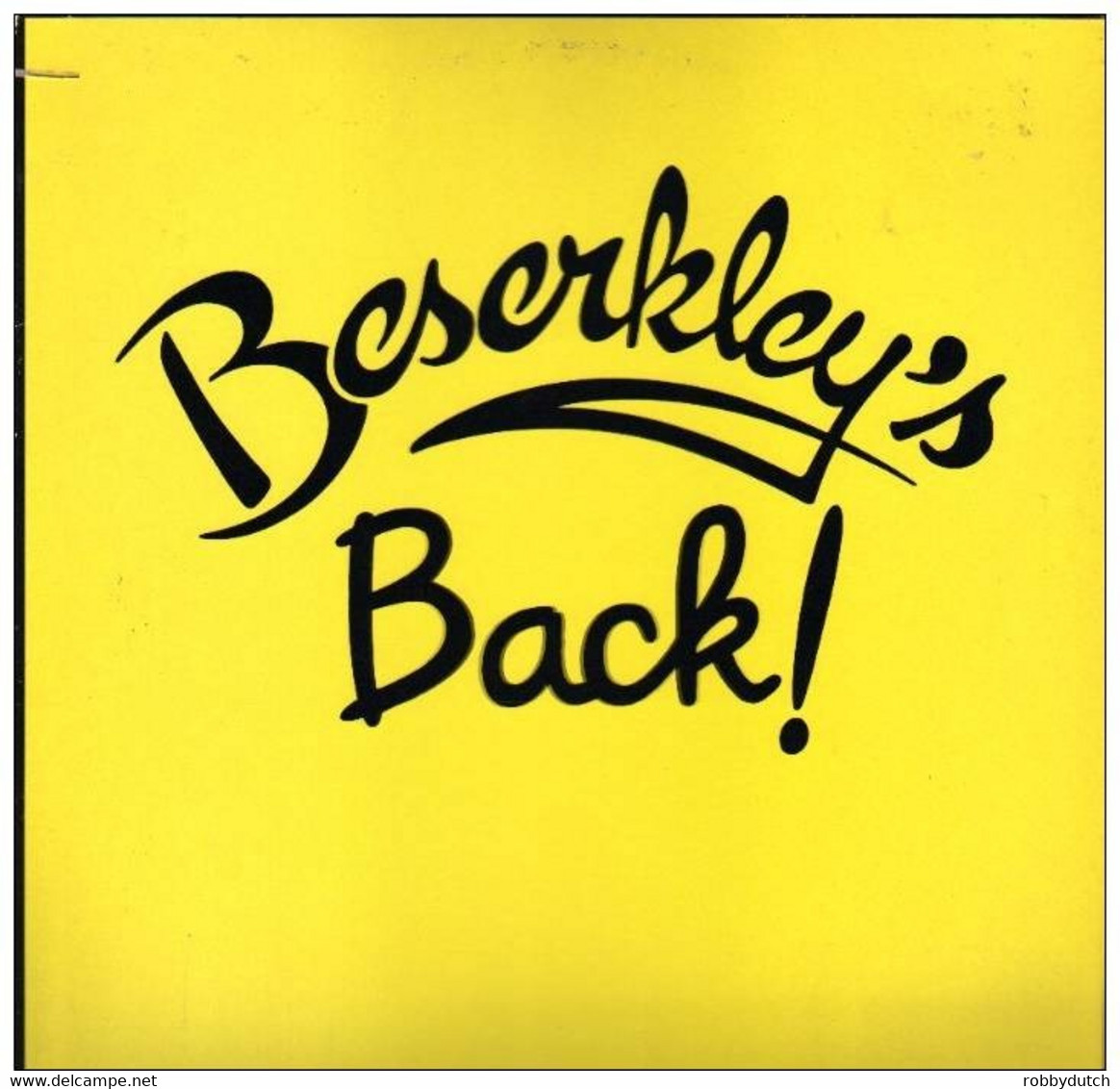 * LP * BESERKLEY'S BACK! - VARIOUS ARTISTS (New Wave Compilation. Holland 1979) - Punk