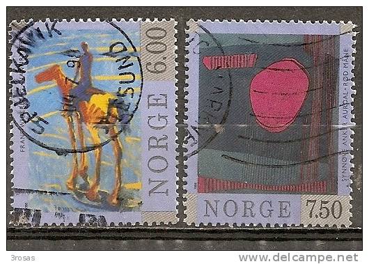 Norvege Norway 1998 Peintures Paintings Obl - Oblitérés
