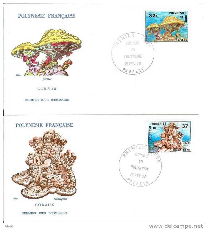 FDC 202 POSTE 130-131 - POLYNESIE - CORAUX - - FDC