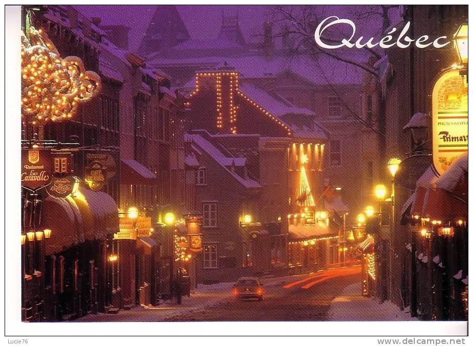 QUEBEC  - La Rue Saint Louis La Nuit - Québec - La Cité