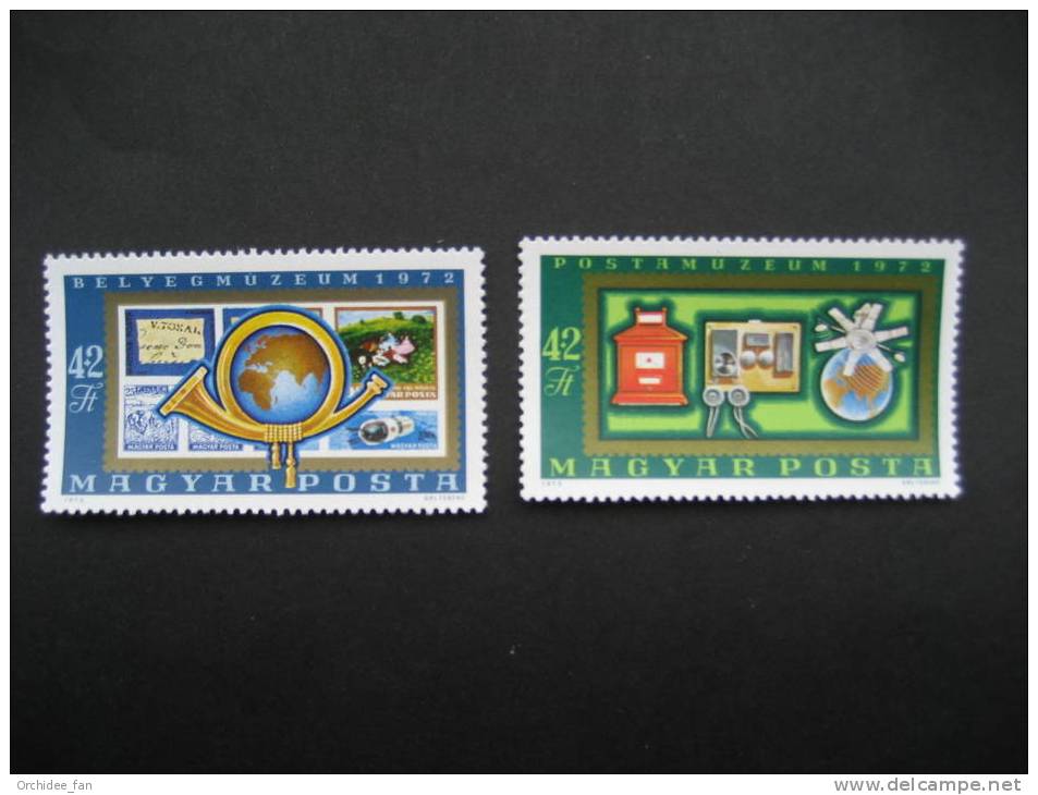 Ungarn 1972 Wiedereröffnung Des Post-u.Briefmarkenmuseums Mi 2813A-2814A Postfrisch - Other & Unclassified
