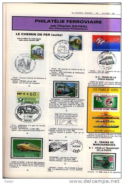 La Philatélie Française N°425 Novembre 1989 Organe Officiel  TBE - Francesi (dal 1941))