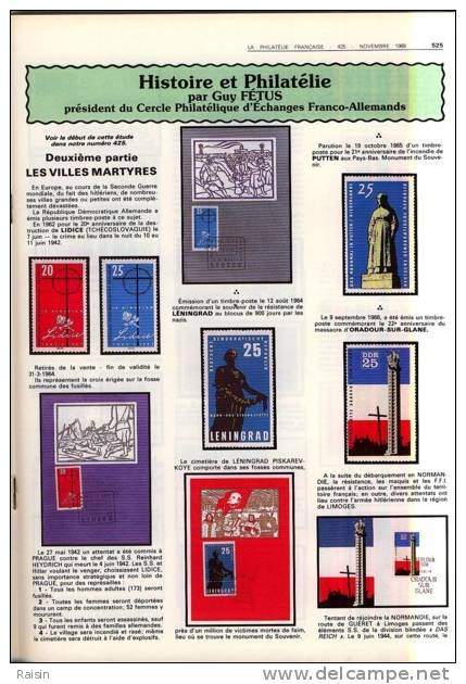 La Philatélie Française N°425 Novembre 1989 Organe Officiel  TBE - Francesi (dal 1941))