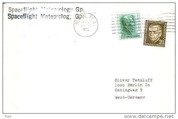 SPACEFLIGHT METEOROLOGY - 1972 - Storia Postale