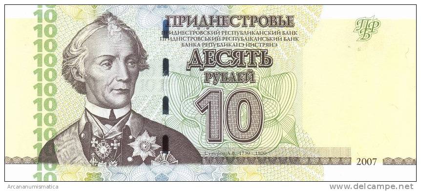 TRANSNISTRIA    10   RUBLOS  2.007   SC/UNC/PLANCHA   DL-6435 A - Andere - Europa