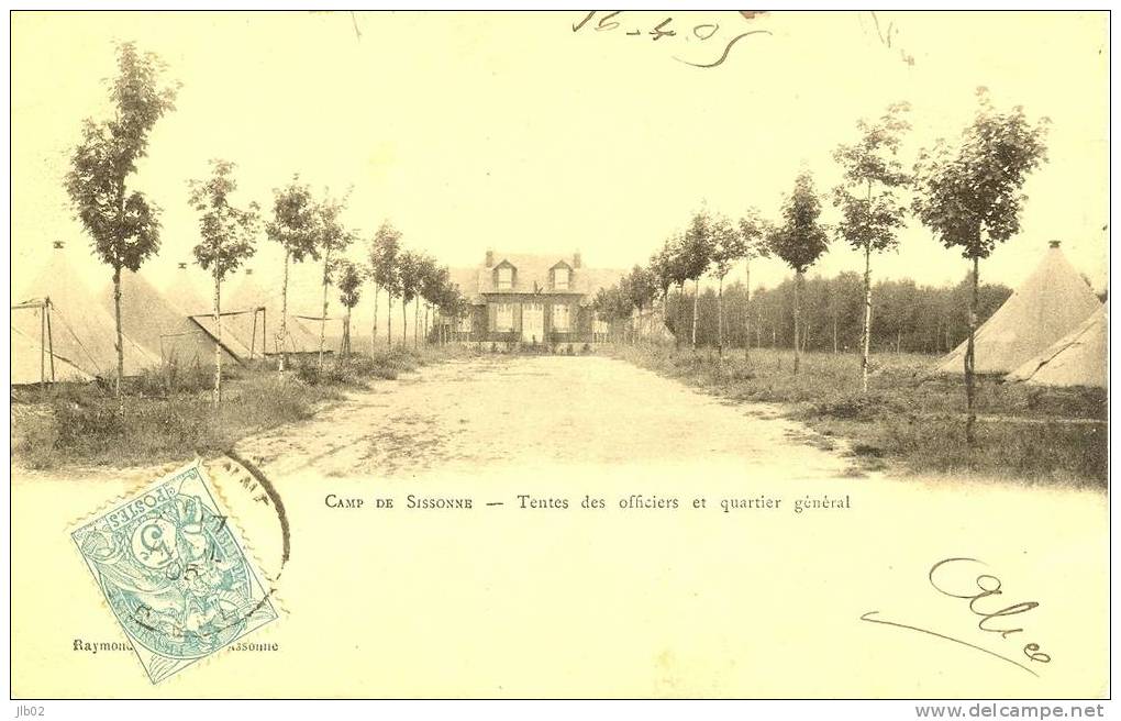 - Camp De  Sissonne - Tentes Des Officiers Et Quartier Général - Sissonne