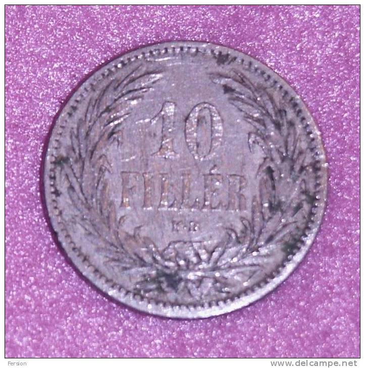 10 Fillér Filler Coin Hungary Ungarn Magyarország Hongrie 1893 - Hungary
