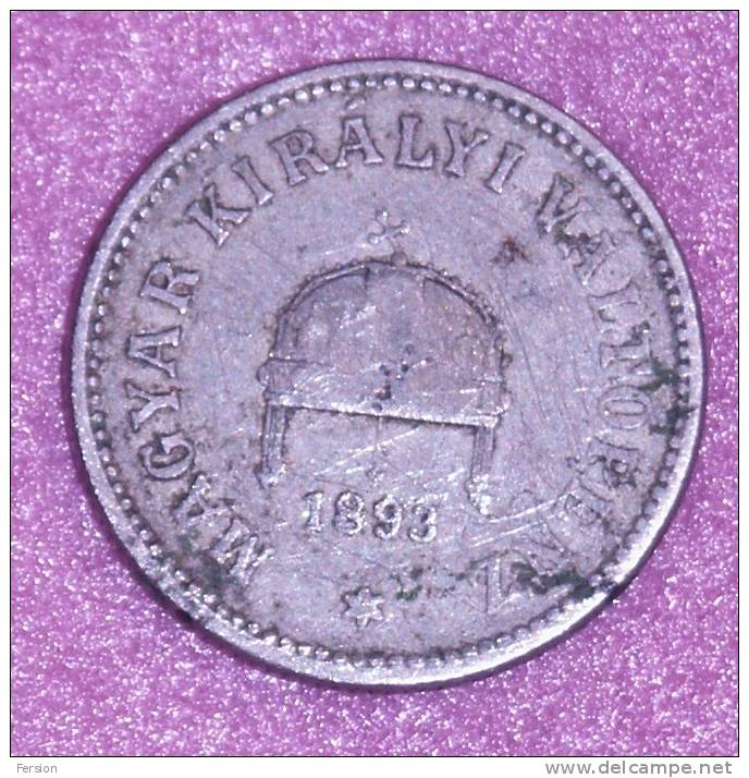 10 Fillér Filler Coin Hungary Ungarn Magyarország Hongrie 1893 - Ungarn