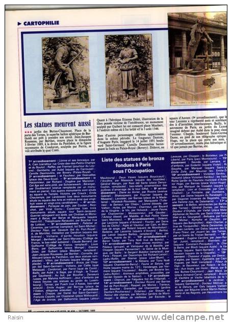 Le Monde Des Philatélistes N°434 Oct.1989 Dernier Ambulant Routier Philatélie En 1864 TGV Atlantique  Victoria 92 Pages - Français (àpd. 1941)