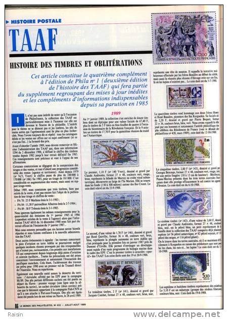 Le Monde des Philatélistes N°432 Juillet Août 1989 Paris capitale du Timbre Spécial Marianne 128 pages TBE