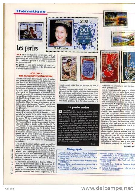 Le Monde Des Philatélistes N°427 Février1989 Nouvelle-Calédonie Et Polynésie Centenaire Ecole Estienne PIERRE PERRET BE - Französisch (ab 1941)