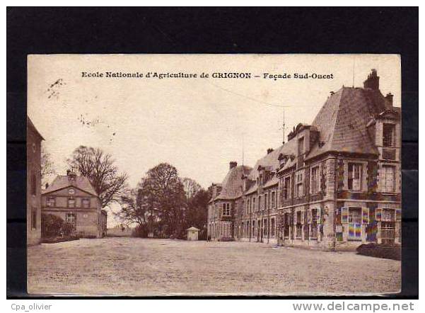 78 GRIGNON Ecole Nationale Agriculture, Facade Sud Ouest, Ed ENG, 1914 - Grignon