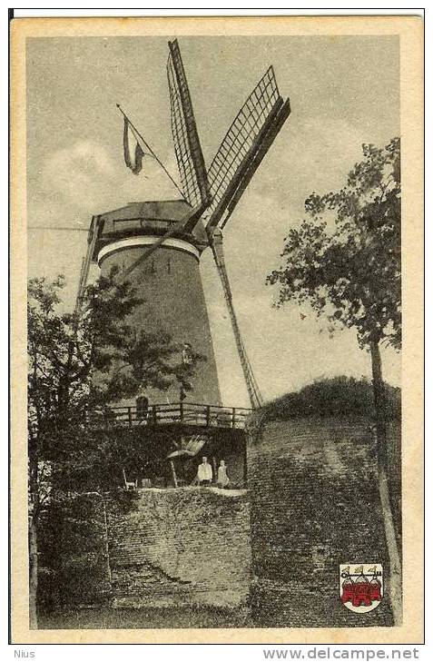 Netherlands Molen Theeschenkerij Gebouwd Stadswallen Plantsoen Rhenen - Rhenen