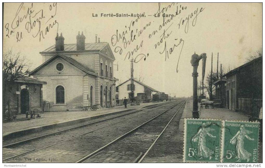 La Ferté Saint-Aubin. Loiret 45. La Gare. - La Ferte Saint Aubin