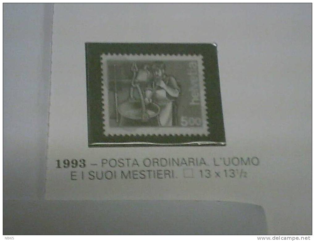 SVIZZERA ( SUISSE - SWITZERLAND ) ANNO 1993 L´ UOMO E I SUOI MESTIERI ** MNH - Unused Stamps