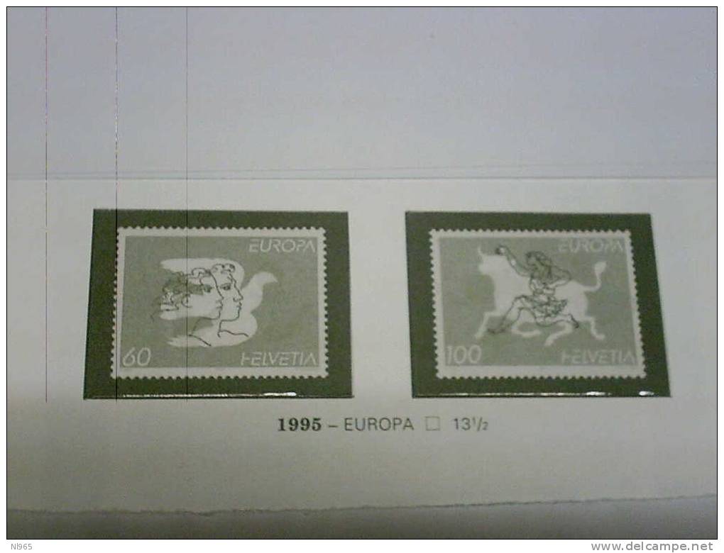 SVIZZERA ( SUISSE - SWITZERLAND ) ANNO 1995 EUROPA  ** MNH - Unused Stamps