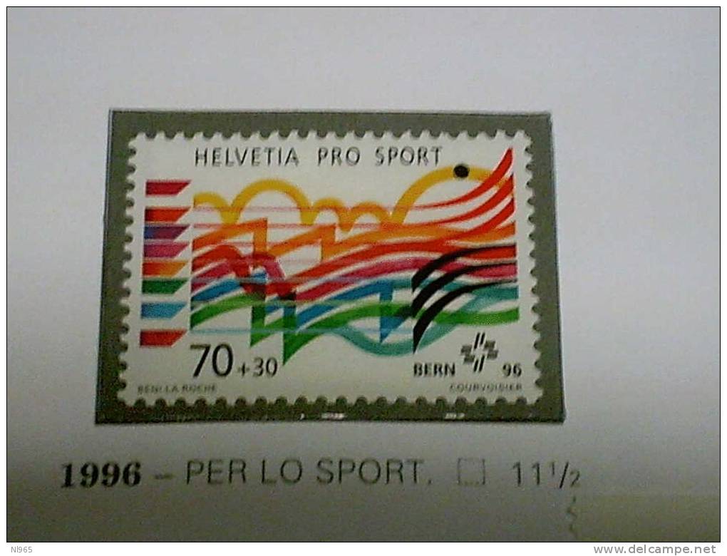 SVIZZERA ( SUISSE - SWITZERLAND ) ANNO 1996 PRO SPORT ** MNH - Unused Stamps
