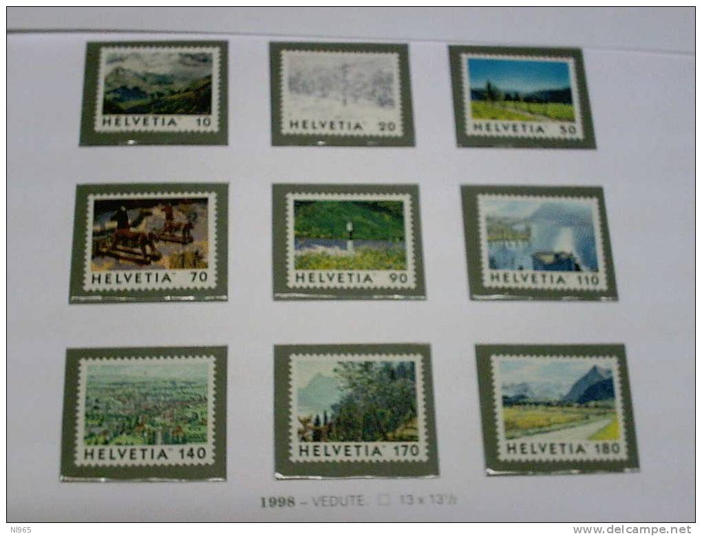 SVIZZERA ( SUISSE - SWITZERLAND ) ANNO 1998 VEDUTE    ** MNH - Neufs