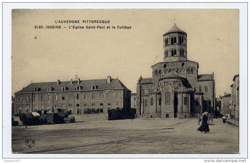 P5 - ISSOIRE - L'église Saint-Paul Et Le Collège (carte Animée) - Issoire