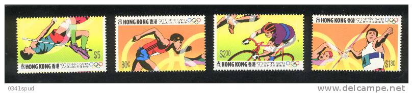 Jeux Olympiques 1992 Hong Kong  ** Never Hinged  Cyclisme, Athlétisme - Verano 1992: Barcelona