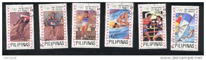 Jeux Olympiques1984   Philippines   Cyclisme, Athlétisme, Windsurf, Natation, Boxe - Sommer 1984: Los Angeles