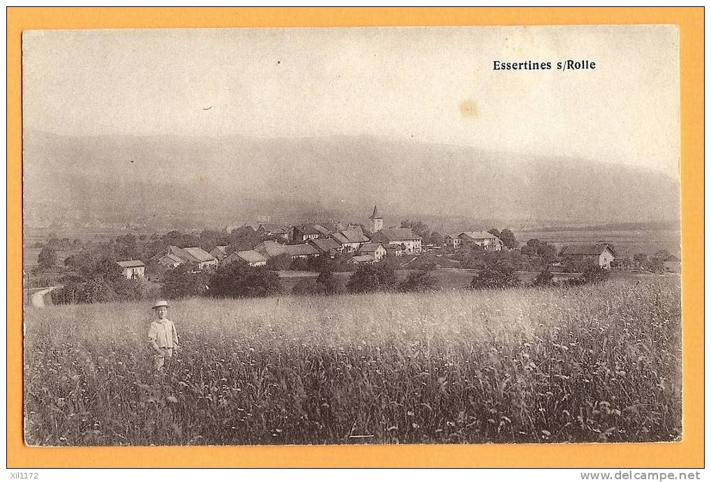 D092, Cpa, Vaud, Essertines Sur Rolle. Animé. Environ 1908. - Essertines-sur-Rolle