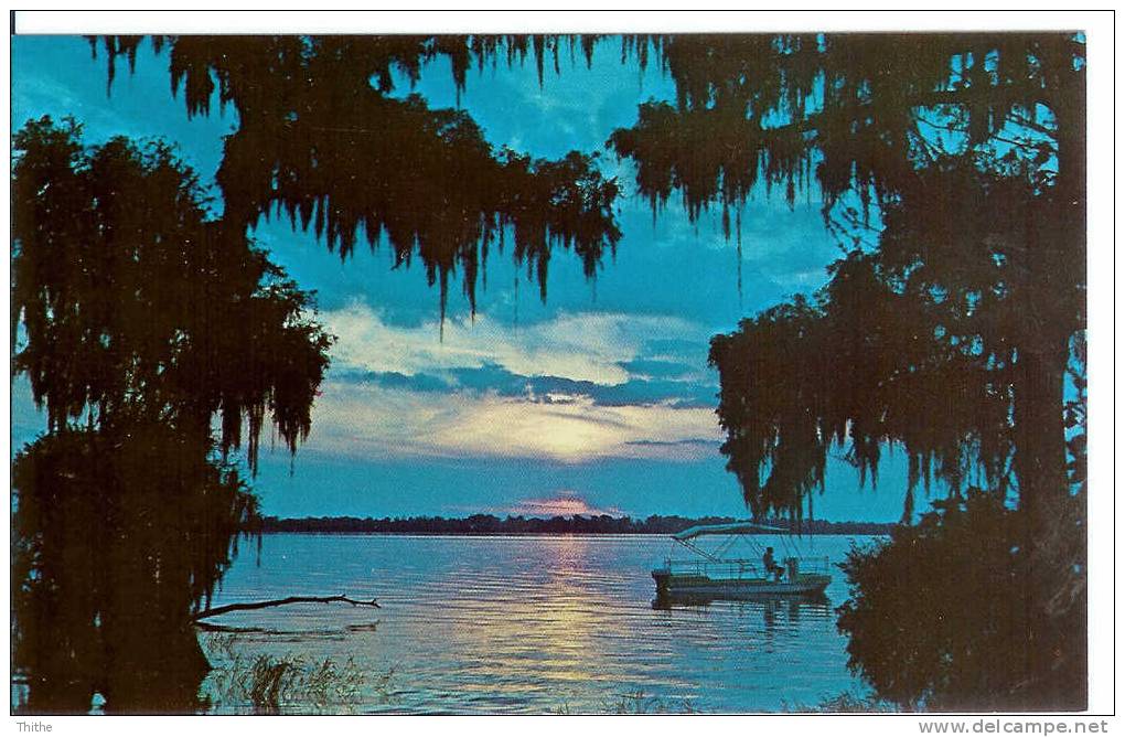 Twilight Time At Florida's Beautifull CYPRESS GARDENS - Autres & Non Classés