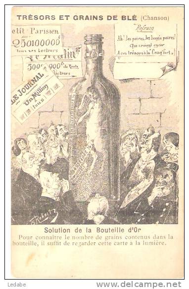 X888-trésors Et Grain De Blé - Solution De La Bouteille D´or - RARE 1908 - Robert